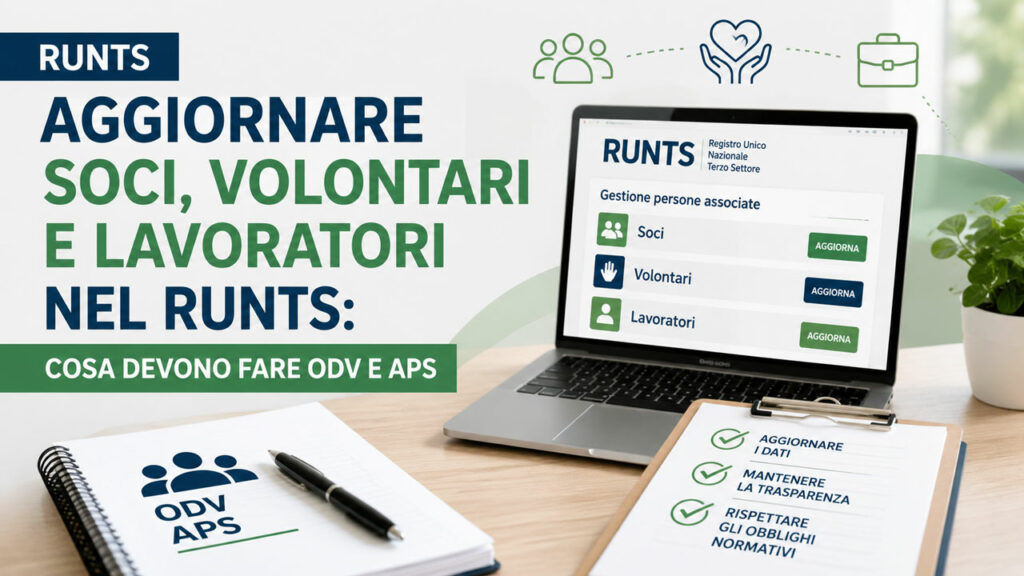 Aggiornare soci e volontari sul RUNTS